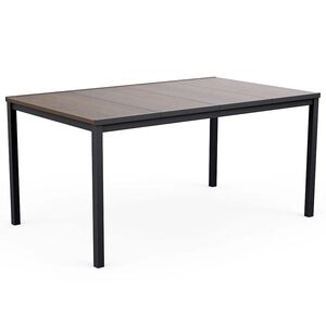 Table Keter Signature Porto 160 cm - Fr&ecirc;ne et acier noir
