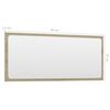 vidaXL Meubles de salle de bain ch&ecirc;ne sonoma bois d'ing&eacute;nierie