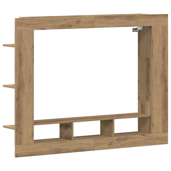 vidaXL Meuble TV ch&ecirc;ne artisanal 152 x 22 x 113 cm Bois d'ing&eacute;nierie