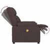 vidaXL Chaise de massage Marron fonc&eacute; 82 x 93 x 96 cm tissu