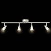vidaXL Spot de plafond Nickel 70 x 9 x 12,5 cm Acier