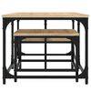 vidaXL Tables basses gigognes 2 pcs chêne sonoma bois d'ingénierie