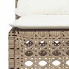 vidaXL Salon de jardin avec coussins 10 pcs beige r&eacute;sine tress&eacute;e