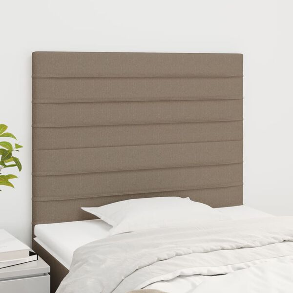 vidaXL T&ecirc;te de lit Taupe 80x5x118/128 cm Tissu