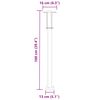 vidaXL Lampadaire d'ext&eacute;rieur noir 100 cm acier inoxydable
