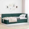 vidaXL Cadre de lit d'angle Vert fonc&eacute; 100 x 200 cm Velours