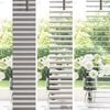 vidaXL Store de Fen&ecirc;tre avec des rideaux Argent Aluminium