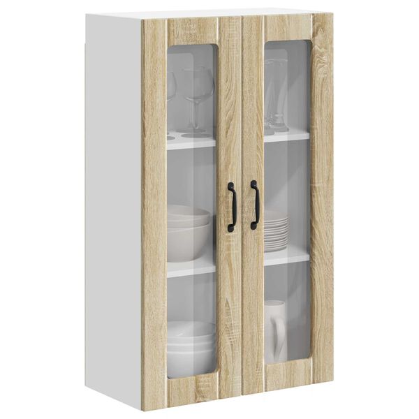 vidaXL Meuble mural de cuisine Ch&ecirc;ne Sonoma 60 x 31 x 100 cm