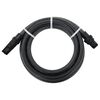 vidaXL Tuyau d'aspiration avec raccords en PVC noir 1" 7 m PVC