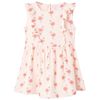 Robe pour enfants &agrave; volants rose p&acirc;le 140