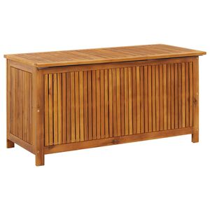 vidaXL Bo&icirc;te de rangement de jardin 113x50x58 cm Bois d'acacia solide