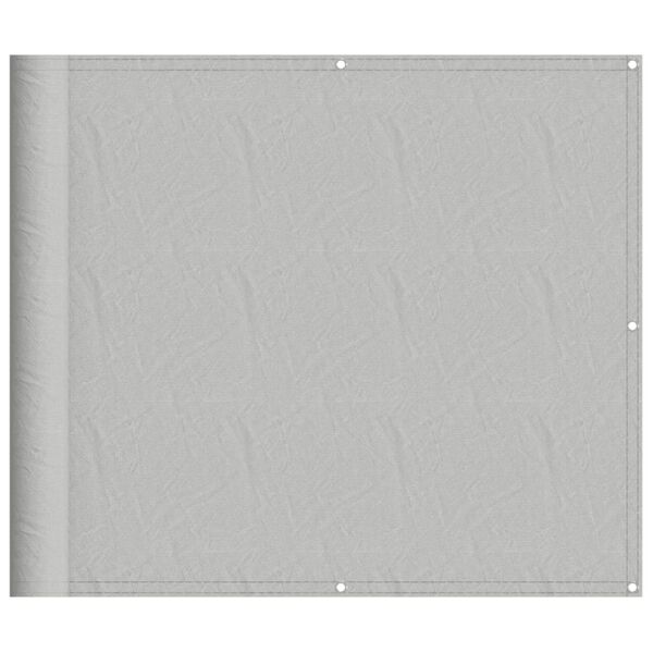 vidaXL &Eacute;cran de balcon gris clair 90x700 cm 100% polyester oxford