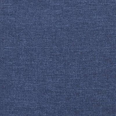 vidaXL Sommier à lattes de lit avec matelas bleu 120x190 cm tissu