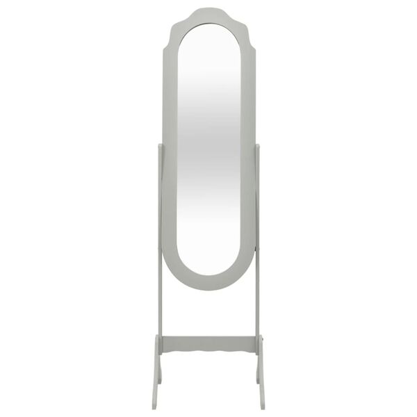vidaXL Miroir sur pied Gris 46x48x164 cm