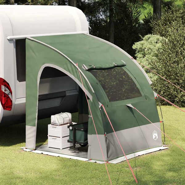 vidaXL Tente avec toit Autre Vert et Noir 194 x 180 x 210 cm Polyester