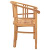 vidaXL Chaise 2 pcs Marron 63 x 58 x 89 cm Bois de teck massif
