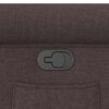 vidaXL Fauteuil inclinable marron fonc&eacute; tissu