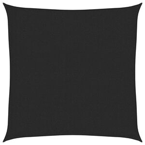vidaXL Voile d'ombrage 160 g/m&sup2; Noir 2x2 m PEHD
