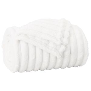 vidaXL plaid Blanc 150 x 130 cm 0.45 kg Polaire