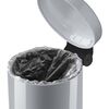 Hailo Poubelle &agrave; p&eacute;dale Solid S 3 L Argent&eacute;