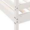 vidaXL Lit superposé sans matelas 90x200/140x200 cm blanc bois massif