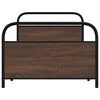 vidaXL Cadre de lit sans matelas 100x200 cm ch&ecirc;ne marron