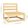 vidaXL Salon de jardin 10 pcs avec coussins Bois de pin massif