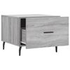 vidaXL Tables basses 2 pcs sonoma gris 50x50x40 cm bois d'ing&eacute;nierie