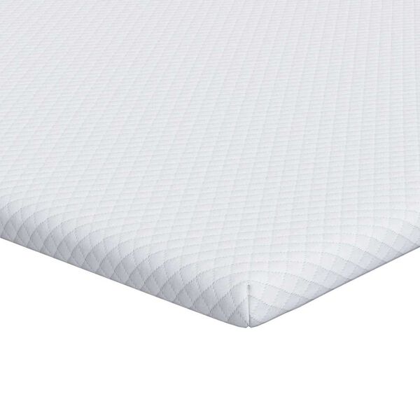 vidaXL Surmatelas Blanc 70 x 200 x 3.5 cm Tissu Jacquard