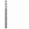 vidaXL Cl&ocirc;ture de prairie Argent&eacute; 25 x 1,6 m Acier galvanis&eacute;
