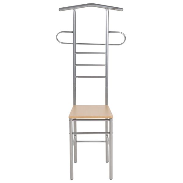 vidaXL Chaise valet de nuit lot de 2 métal