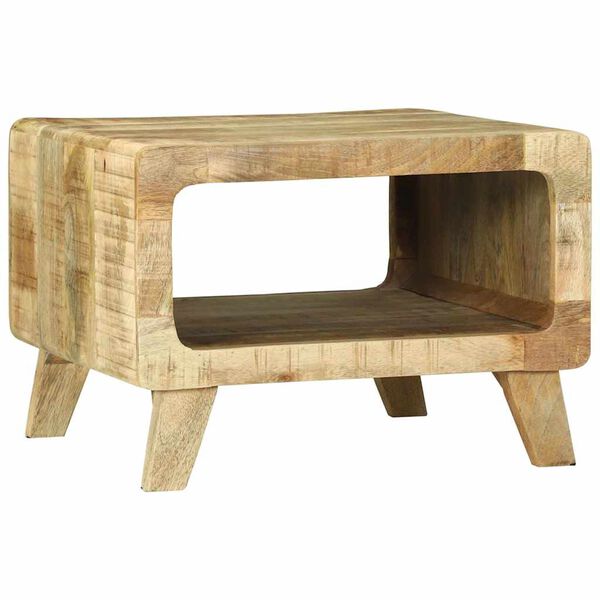 vidaXL Table basse Marron 50 x 50 x 35 cm Bois de mangue massif