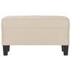 vidaXL Banc Cr&egrave;me 70x35x41 cm Tissu microfibre