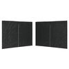 vidaXL Paroi de tente de r&eacute;ception 2pcs fermeture &eacute;clair PE Anthracite
