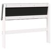vidaXL T&ecirc;te de lit capitonn&eacute;e Gris clair 100 cm Pin massif