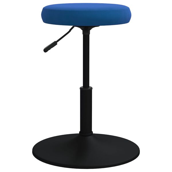 vidaXL Tabouret de massage Velours Bleu