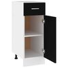 vidaXL Armoire à tiroirs "Lyon" Noir 30 x 46 x 81,5 cm Bois d'ingénierie