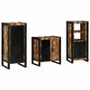 vidaXL Ensemble de mobilier de salle de bain 3 pc Multicolore et noir