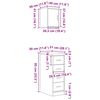 vidaXL Armoires de garage 2 pcs blanc bois d'ing&eacute;nierie