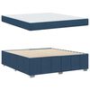 vidaXL Cadre de lit avec matelas Bleu 180 x 200 cm tissu