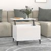 vidaXL Table basse Blanc brillant 60x44,5x45 cm Bois d'ing&eacute;nierie