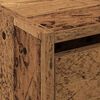 vidaXL Cabinet &agrave; chaussures avec porte Bois ancien 80 x 21 x 125,5 cm