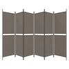 vidaXL Cloison de s&eacute;paration 6 panneaux Anthracite 300x180 cm Tissu