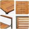 vidaXL Ensemble de salle à manger pour jardin 5 pcs Gris