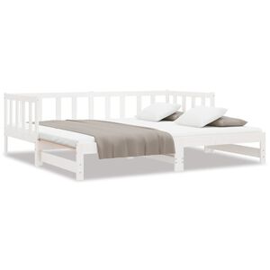 vidaXL Lit de jour et lit gigogne sans matelas 90x190 cm bois massif