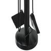 vidaXL Ensemble d'ustensiles de chemin&eacute;e 5 pi&egrave;ces 18 x 56 cm Acier