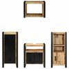 vidaXL Ensemble de mobilier de salle de bain avec &eacute;tag&egrave;re 4 pcs