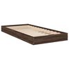 vidaXL Cadre de lit sans matelas ch&ecirc;ne marron 90x200cm bois ing&eacute;nierie