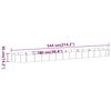 vidaXL Lit sur&eacute;lev&eacute; de jardin Acier galvanis&eacute; Anthracite