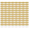 vidaXL Pots &agrave; confiture avec couvercle dor&eacute; 96 pcs Verre 110 ml
